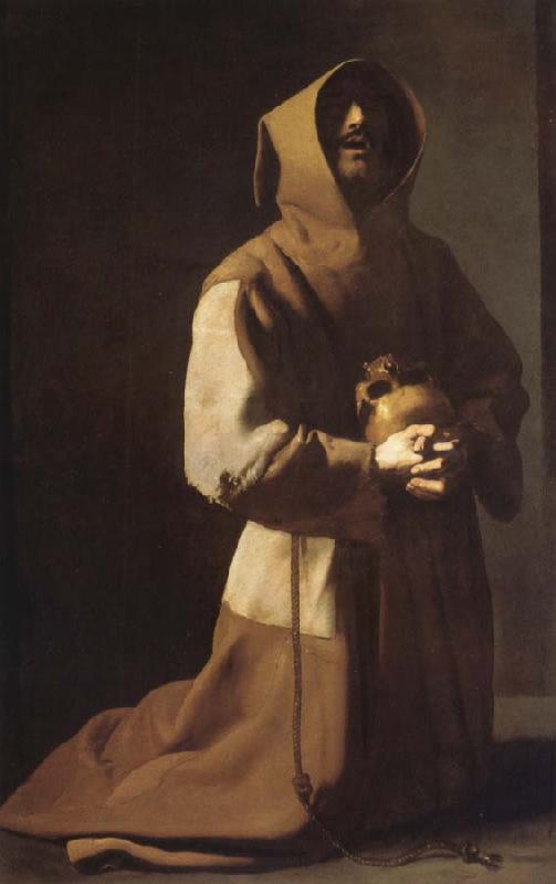 Francisco de Zurbaran St. Franciscus in meditation Sweden oil painting art